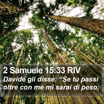 2 Samuele 15:33 RIV Bible Verse Image