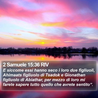 2 Samuele 15:36 RIV Bible Verse Image