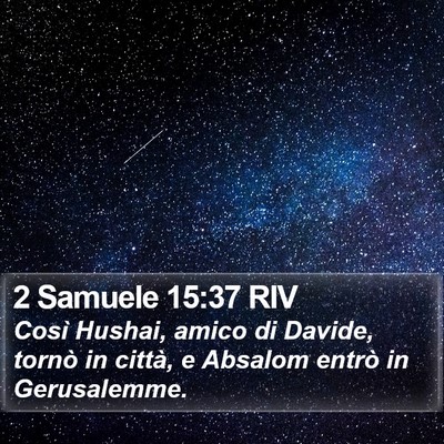 2 Samuele 15:37 RIV Bible Verse Image