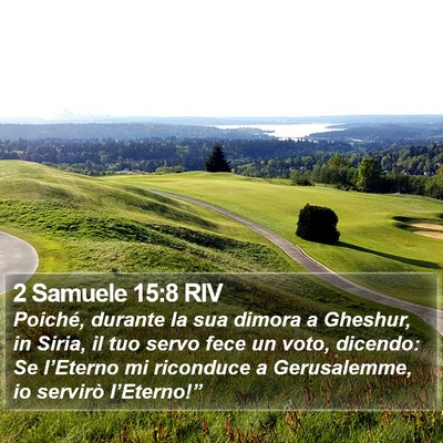 2 Samuele 15:8 RIV Bible Verse Image