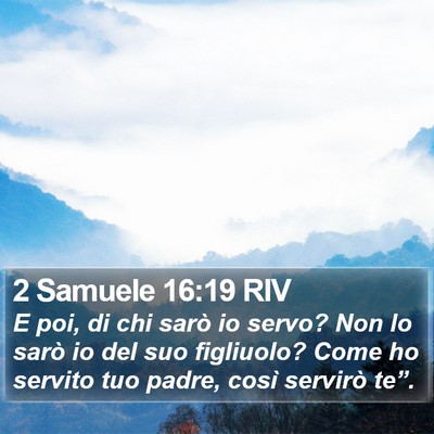 2 Samuele 16:19 RIV Bible Verse Image