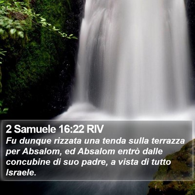 2 Samuele 16:22 RIV Bible Verse Image