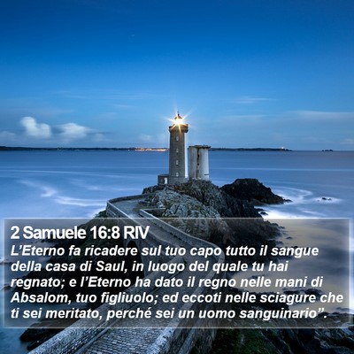 2 Samuele 16:8 RIV Bible Verse Image