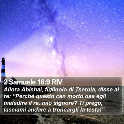 2 Samuele 16:9 RIV Bible Verse Image