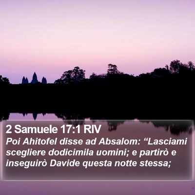 2 Samuele 17:1 RIV Bible Verse Image