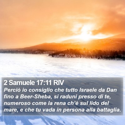2 Samuele 17:11 RIV Bible Verse Image