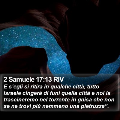 2 Samuele 17:13 RIV Bible Verse Image