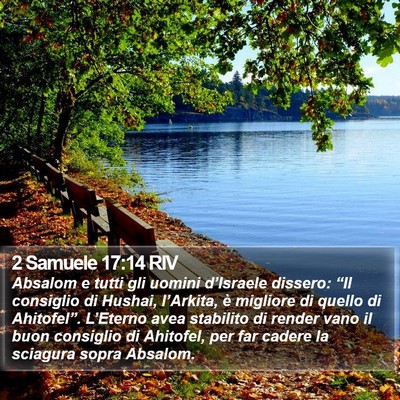 2 Samuele 17:14 RIV Bible Verse Image