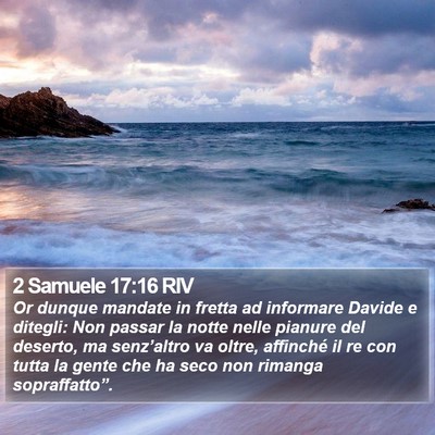 2 Samuele 17:16 RIV Bible Verse Image