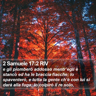 2 Samuele 17:2 RIV Bible Verse Image