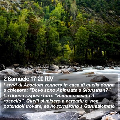2 Samuele 17:20 RIV Bible Verse Image