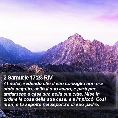 2 Samuele 17:23 RIV Bible Verse Image