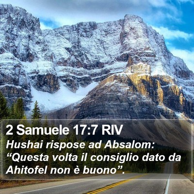 2 Samuele 17:7 RIV Bible Verse Image