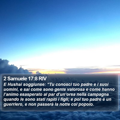 2 Samuele 17:8 RIV Bible Verse Image