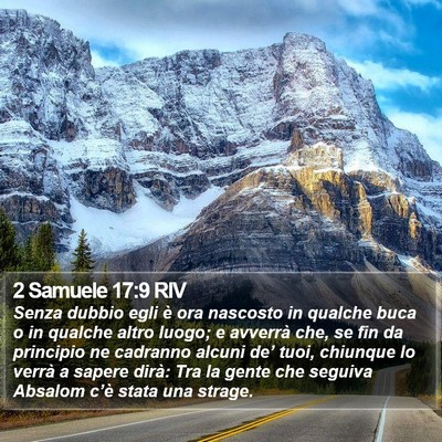 2 Samuele 17:9 RIV Bible Verse Image