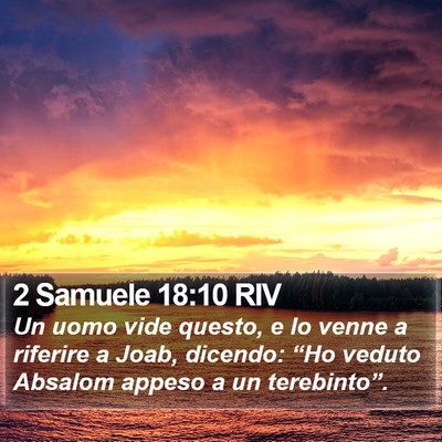 2 Samuele 18:10 RIV Bible Verse Image