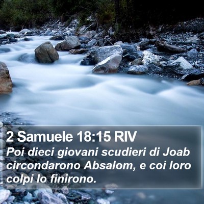 2 Samuele 18:15 RIV Bible Verse Image