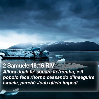 2 Samuele 18:16 RIV Bible Verse Image
