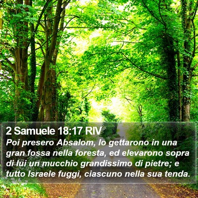 2 Samuele 18:17 RIV Bible Verse Image