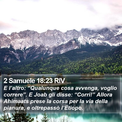 2 Samuele 18:23 RIV Bible Verse Image