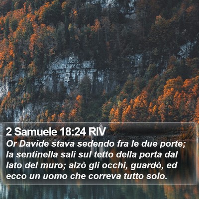 2 Samuele 18:24 RIV Bible Verse Image