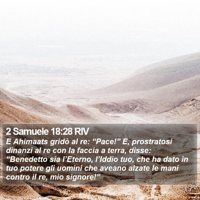 2 Samuele 18:28 RIV Bible Verse Image