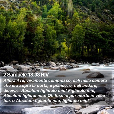 2 Samuele 18:33 RIV Bible Verse Image