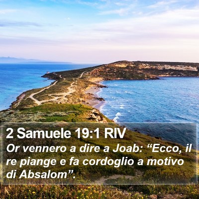 2 Samuele 19:1 RIV Bible Verse Image