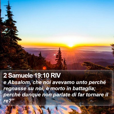 2 Samuele 19:10 RIV Bible Verse Image