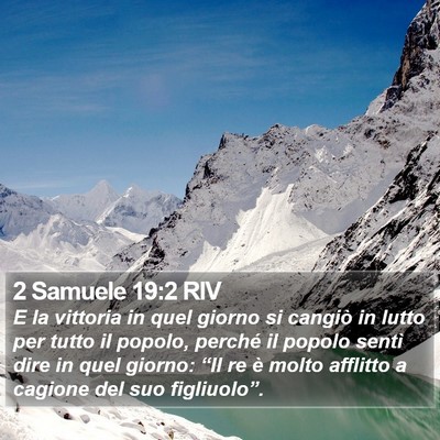2 Samuele 19:2 RIV Bible Verse Image