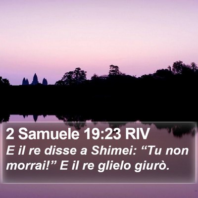 2 Samuele 19:23 RIV Bible Verse Image