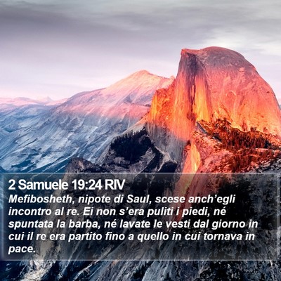 2 Samuele 19:24 RIV Bible Verse Image