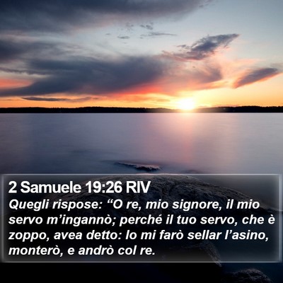 2 Samuele 19:26 RIV Bible Verse Image