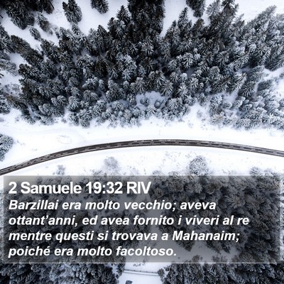 2 Samuele 19:32 RIV Bible Verse Image