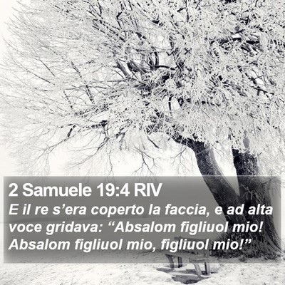 2 Samuele 19:4 RIV Bible Verse Image