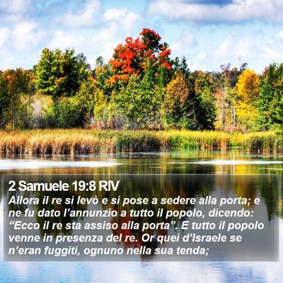 2 Samuele 19:8 RIV Bible Verse Image