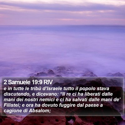 2 Samuele 19:9 RIV Bible Verse Image