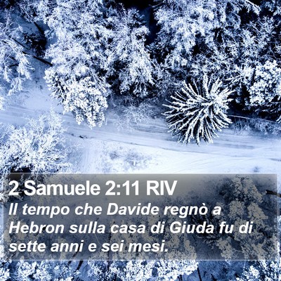 2 Samuele 2:11 RIV Bible Verse Image