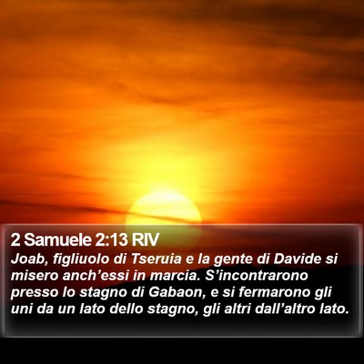 2 Samuele 2:13 RIV Bible Verse Image