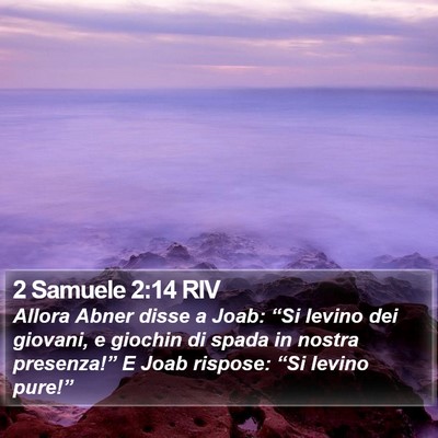 2 Samuele 2:14 RIV Bible Verse Image