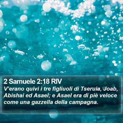 2 Samuele 2:18 RIV Bible Verse Image