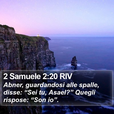 2 Samuele 2:20 RIV Bible Verse Image