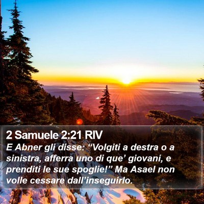 2 Samuele 2:21 RIV Bible Verse Image