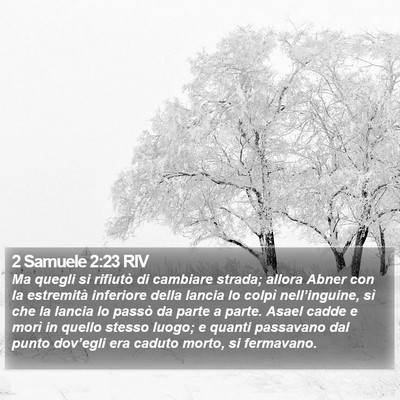 2 Samuele 2:23 RIV Bible Verse Image