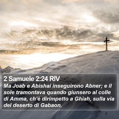 2 Samuele 2:24 RIV Bible Verse Image