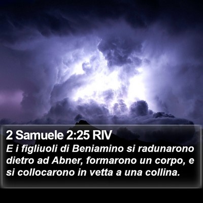 2 Samuele 2:25 RIV Bible Verse Image