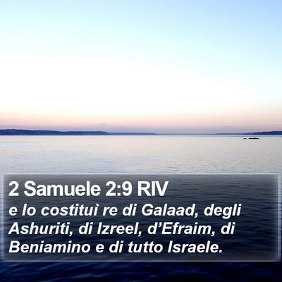 2 Samuele 2:9 RIV Bible Verse Image