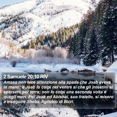 2 Samuele 20:10 RIV Bible Verse Image