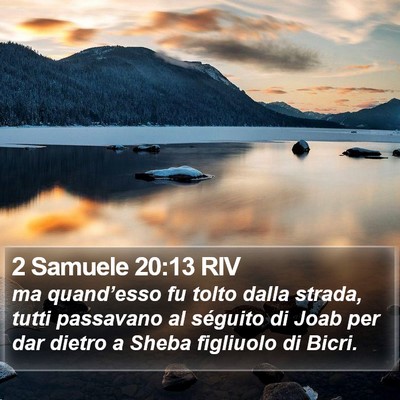 2 Samuele 20:13 RIV Bible Verse Image