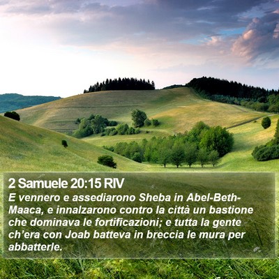 2 Samuele 20:15 RIV Bible Verse Image